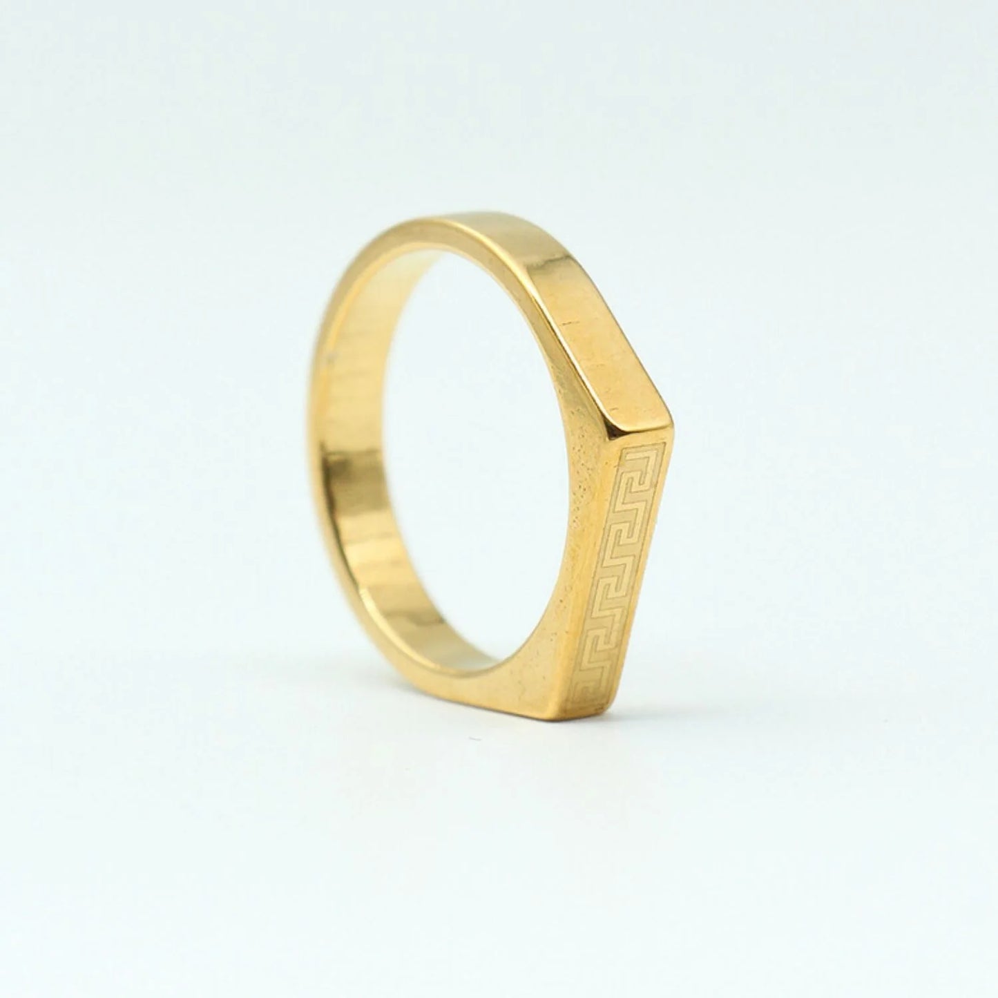Greek Signet Gold Ring